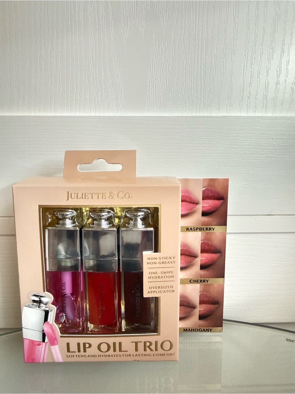 Lip Oil Trio - Raspberry, Cherry, Mahogany